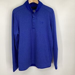 Men's‎ Under Armour Golf 1/4 Snap fleece sweater pullover Royal Blue XL